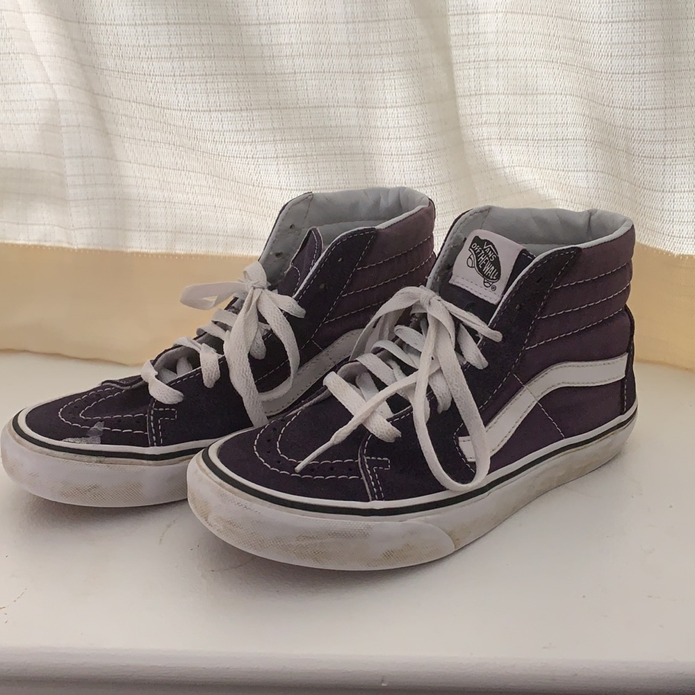 Purple High Top Vans (SK8-Hi)